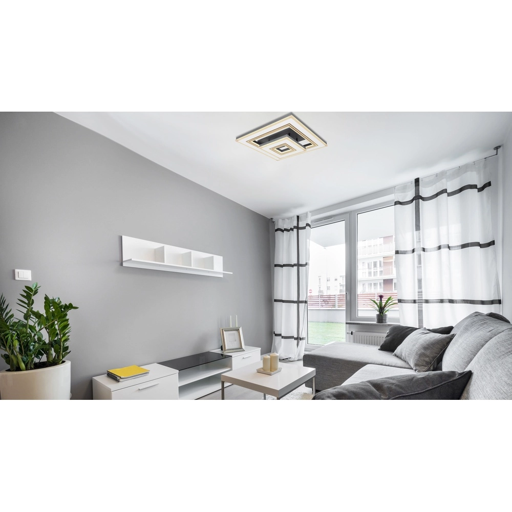 Design plafondlamp Jack wit met zwart Globo 9007371419630