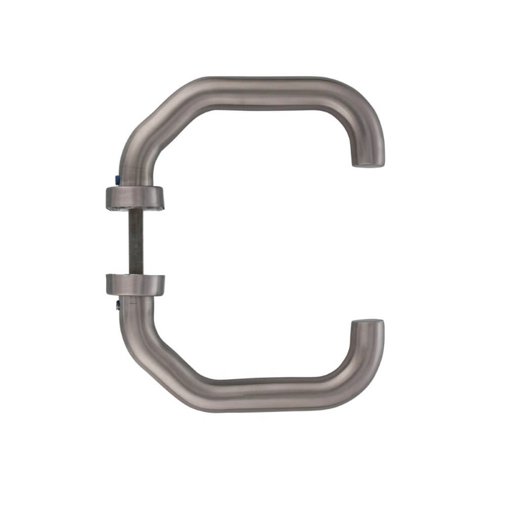Deurklink Verkropt ovaal rozet RVS Intersteel 8714186093436