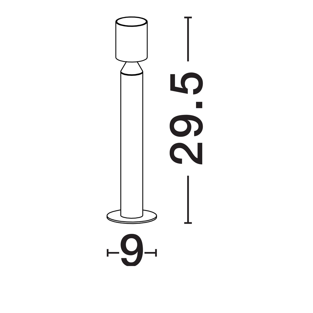 Strakke buitenlamp Brot 29,5cm Lyora 5212017454508