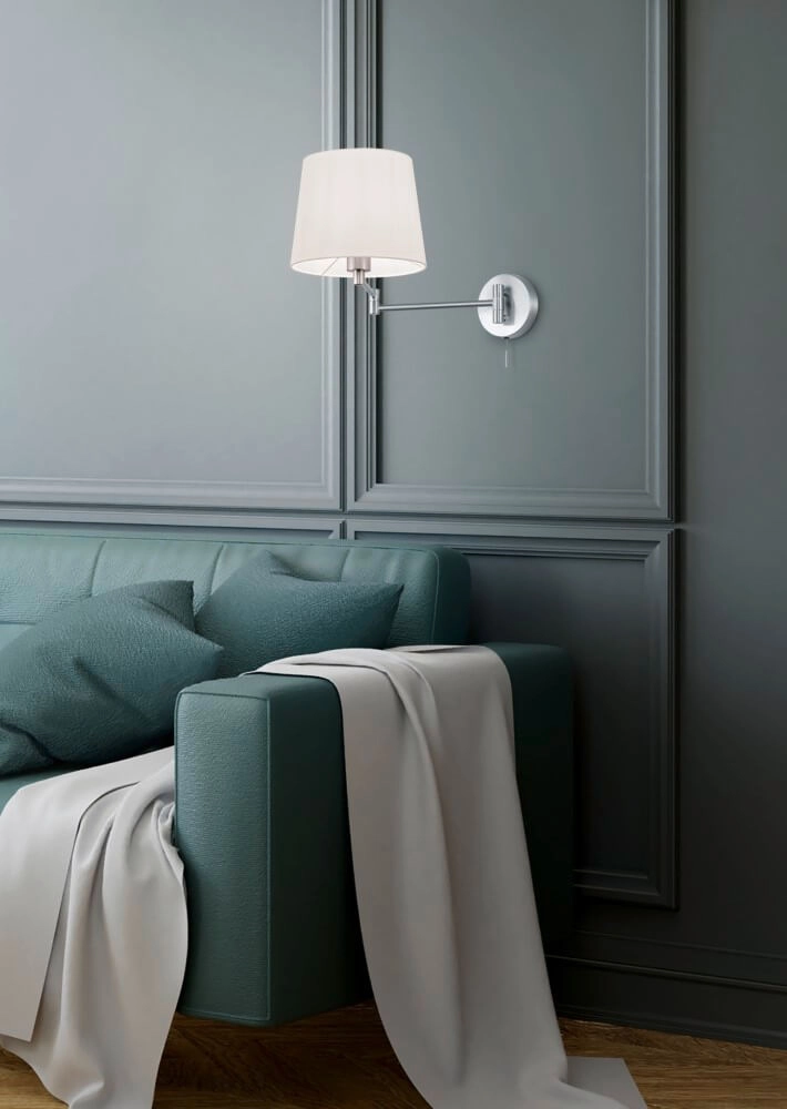 Wand lamp Lyon nikkel mat Trio 4017807398564