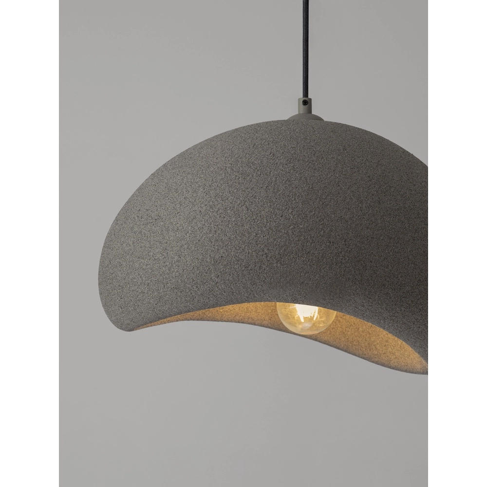 Natuurlijke hanglamp Aere grijs 40cm Lyora 5212017476692