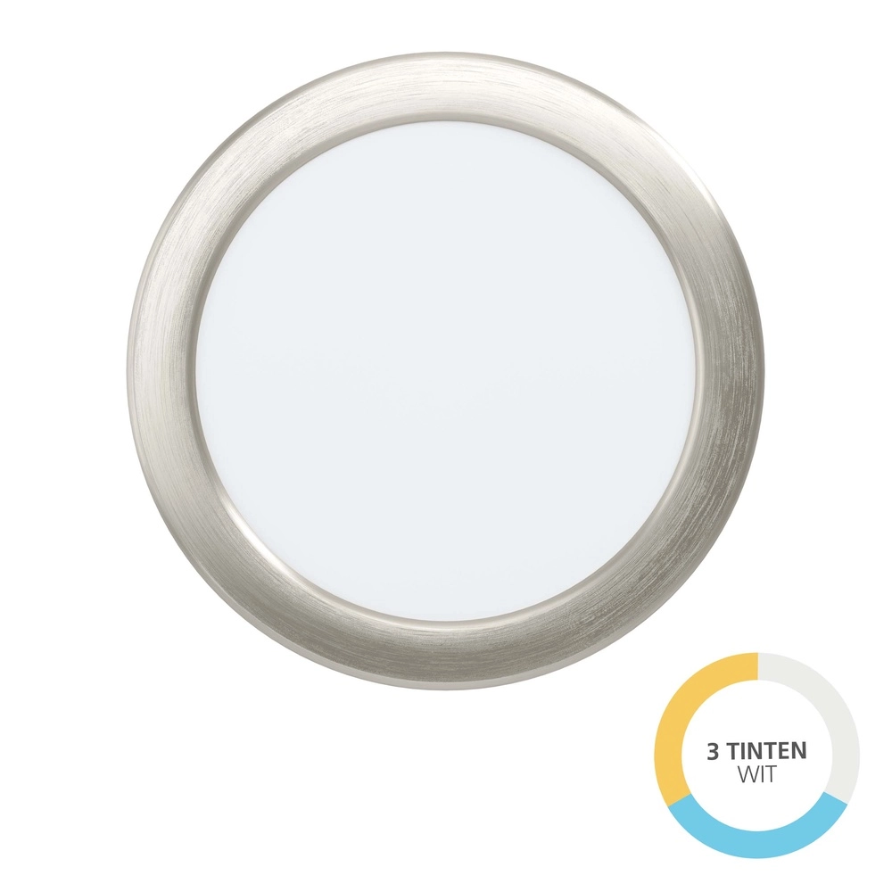 Inbouw lamp Fueva 6 rond - rvs - Ø 16,8cm