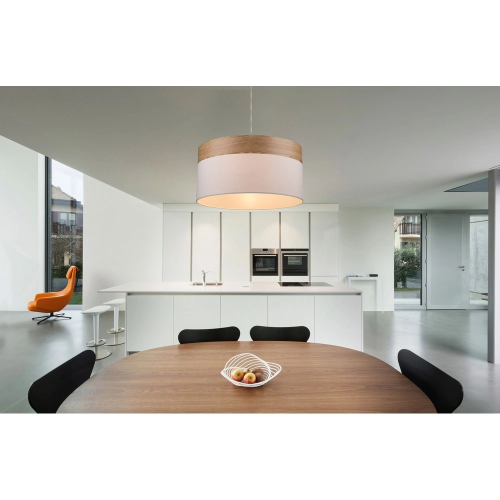 Hanglamp Chipsy met houtlook Ø 40cm Globo 9007371328826