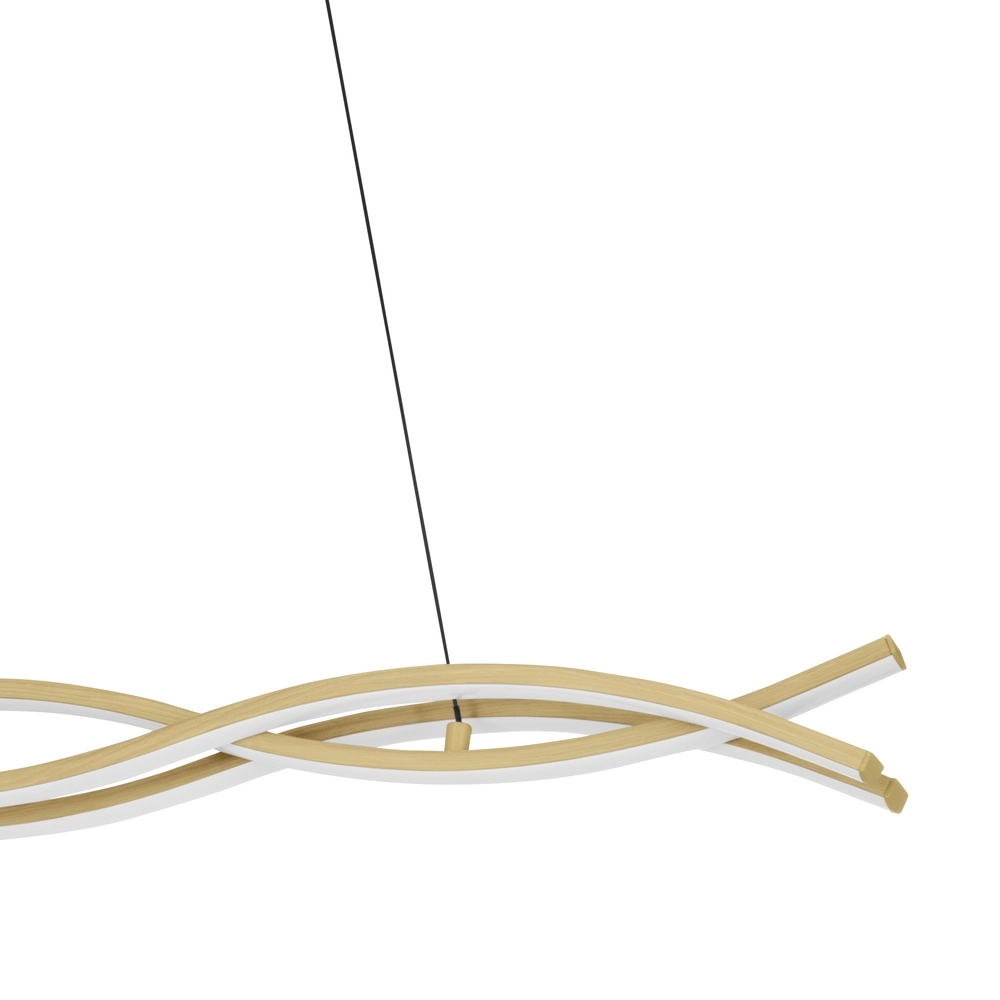 Houtlook led hanglamp Lasana 4 90cm Eglo 9008606310326