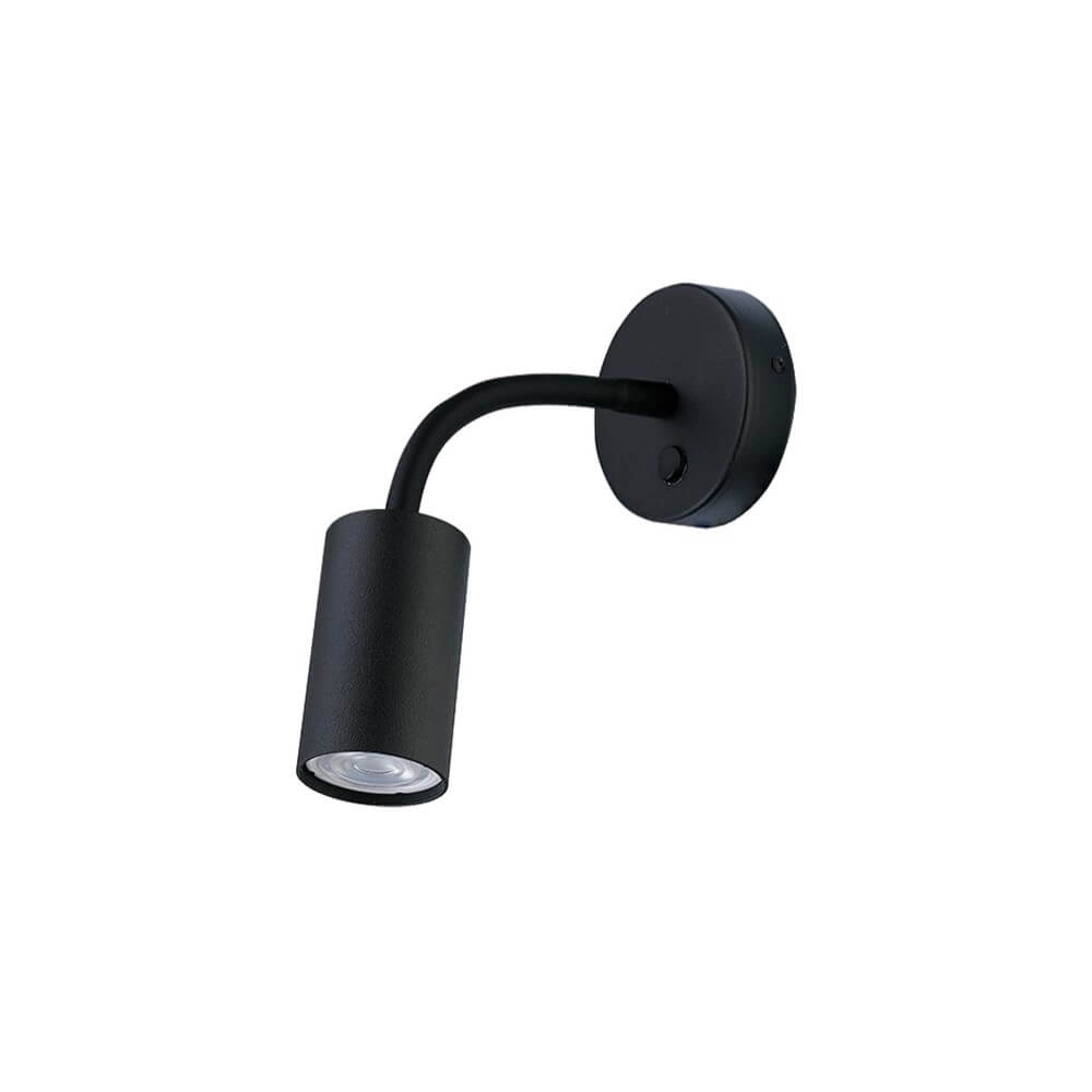 Flexibel wandspotje Eye Flex zwart