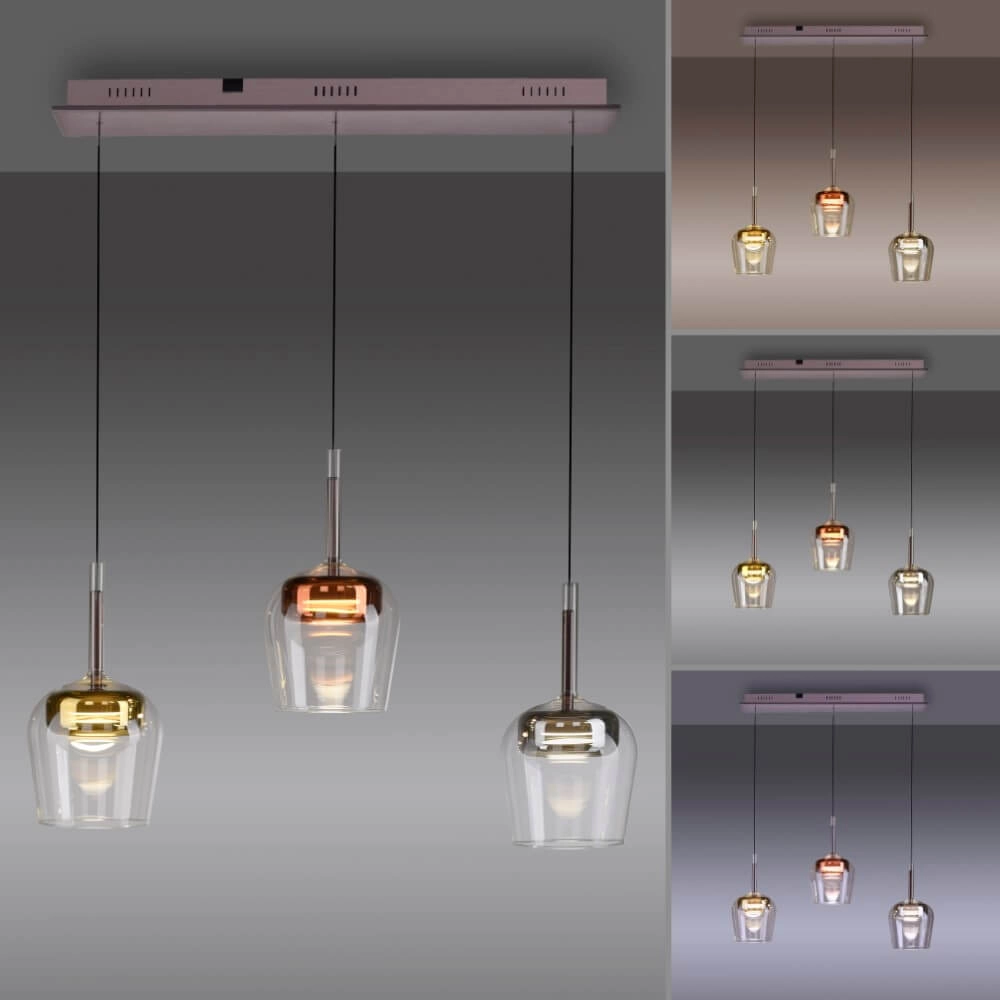 3-lichts hanglamp Q-Kon meerdere kleuren Paul Neuhaus 4012248383896
