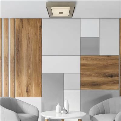 Plafondlamp Rhea 34cm metaalgrijs Searchlight 5053423189604