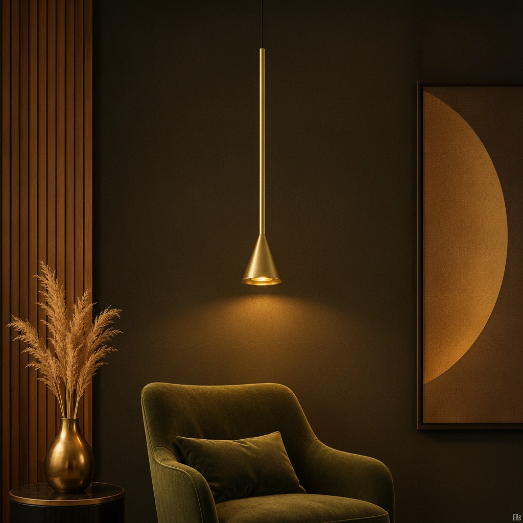 Hanglamp Net enkel goud