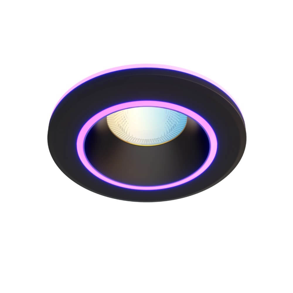 Smart inbouwspot Halo zwart