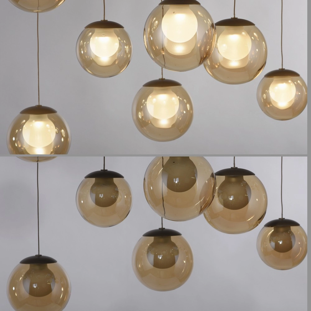 19-lichts hanglamp Pure Popup bronce Paul Neuhaus 4012248396704