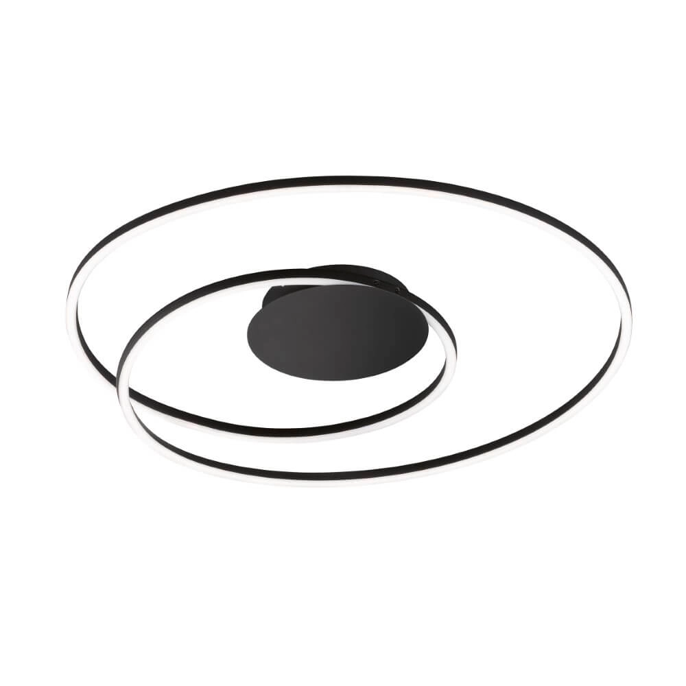 Zwarte design plafondlamp Holy met led