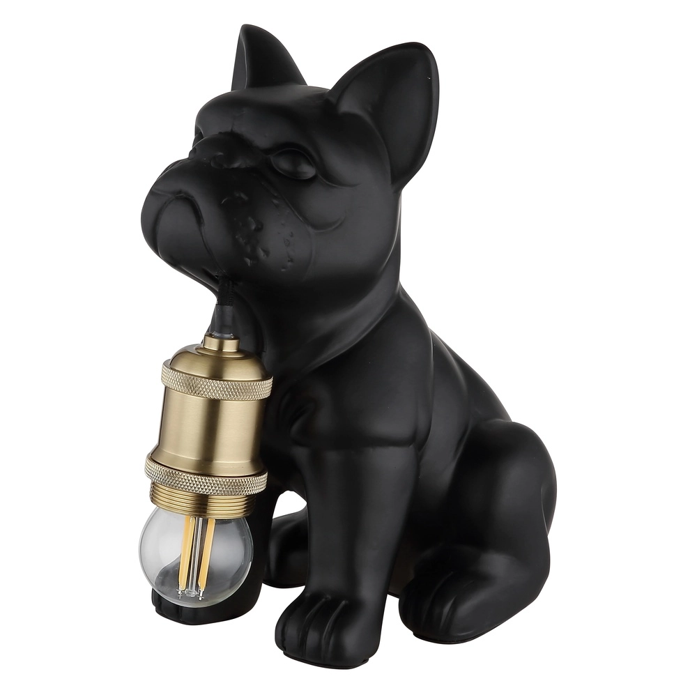 Tafellampje Dogo hond zwart Globo 9007371569328