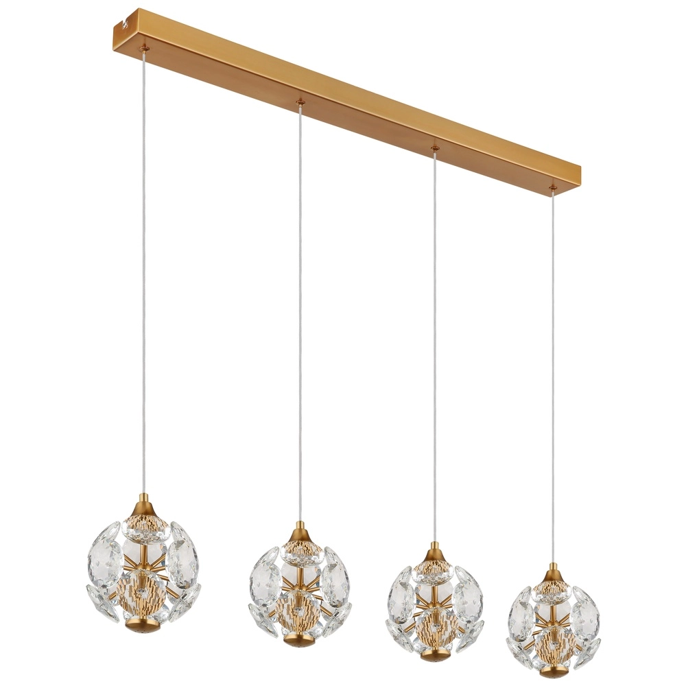 4-lichts hanglamp Virina goud Globo 9007371452620