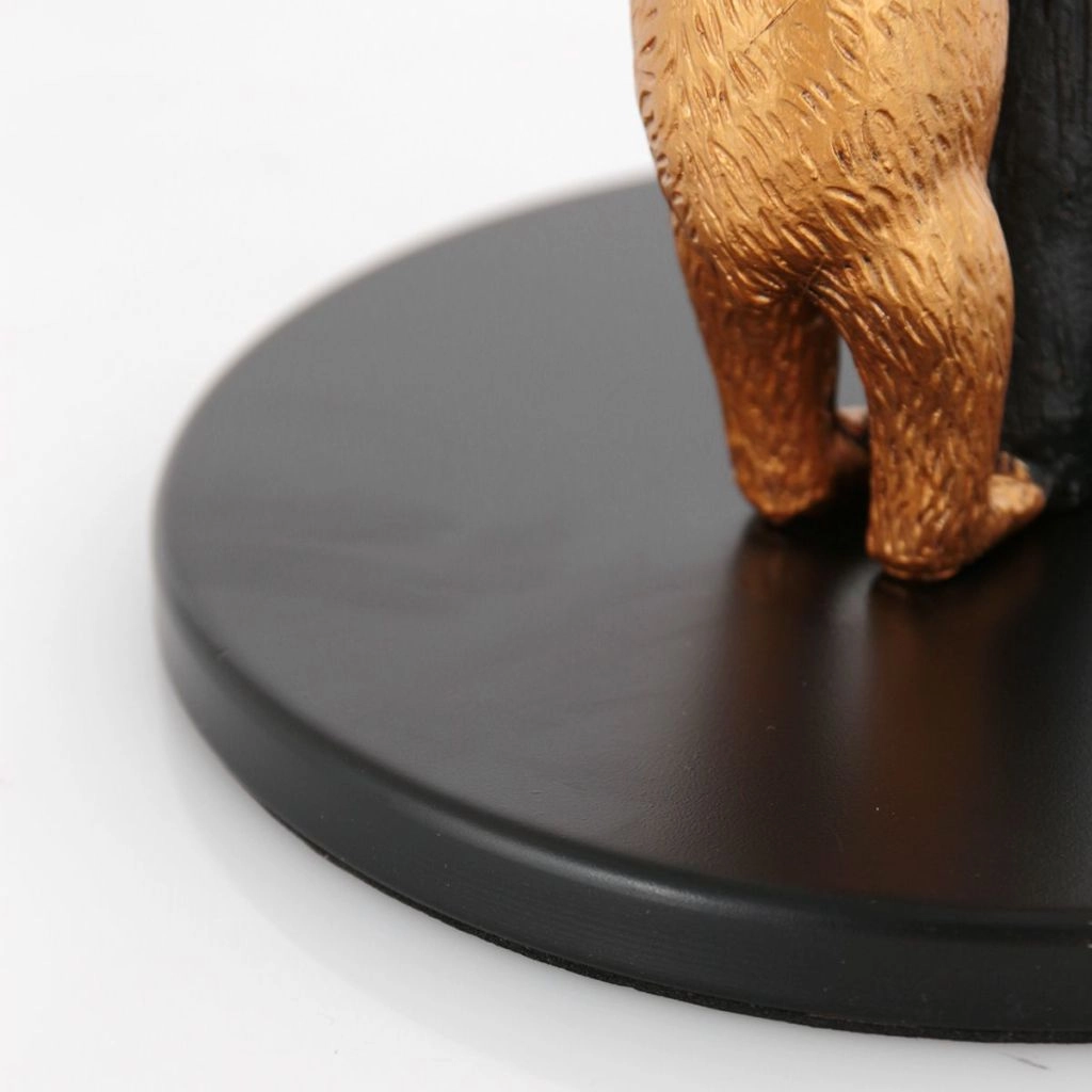 Zwarte tafellamp Animaux met kurk kapje Ø20cm Steinhauer 8712746180572