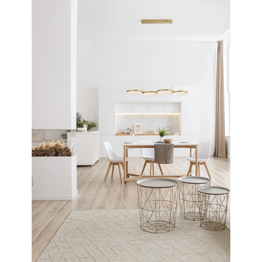 Moderne hanglamp Magnus goud 84cm Lyora 5212017433190