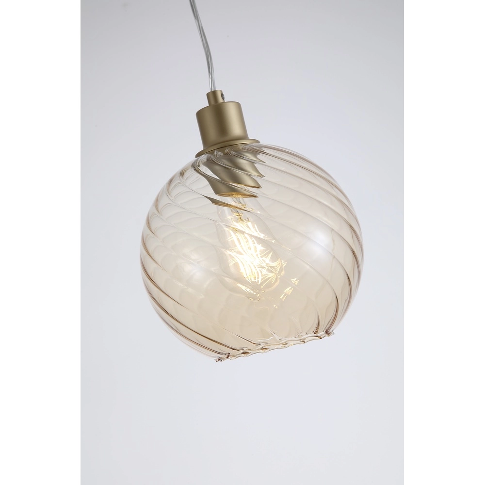 Hanglamp Radiance enkel goud Searchlight 5053423305776
