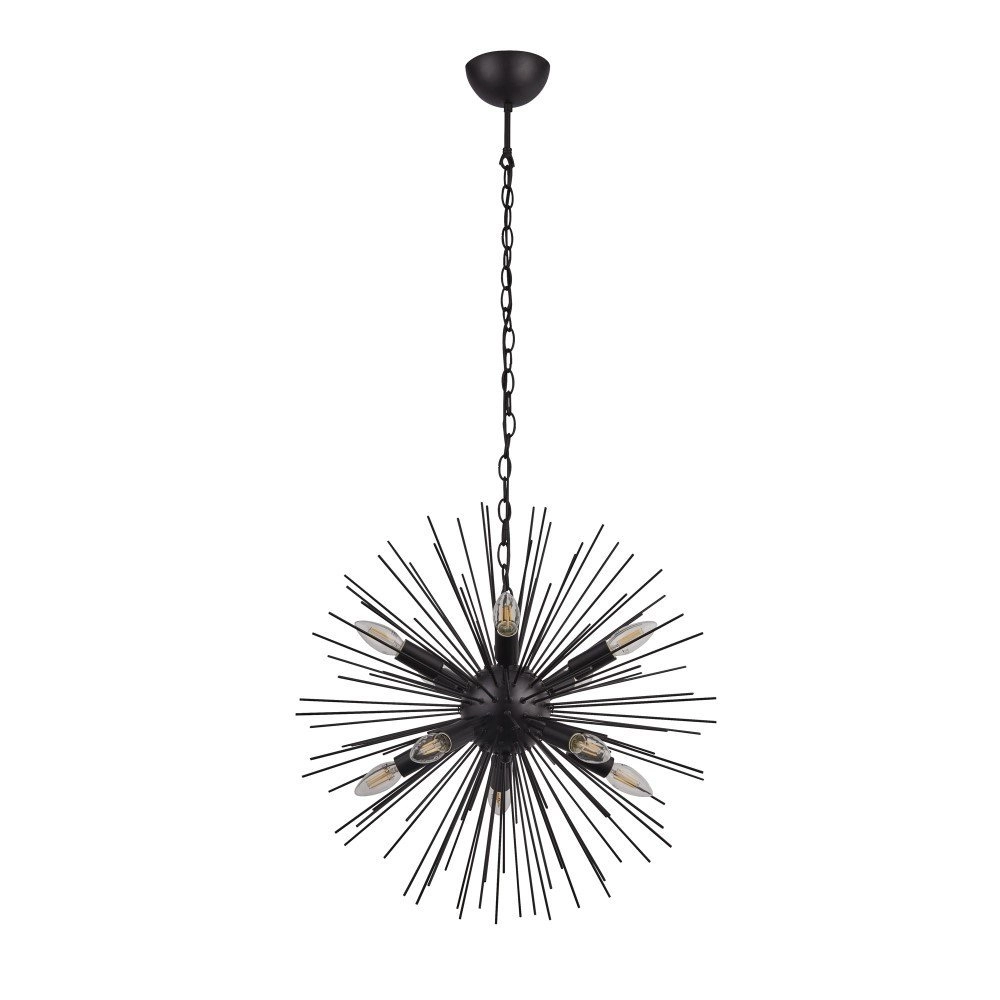 Zwarte hanglamp Sputnik Ø 56cm
