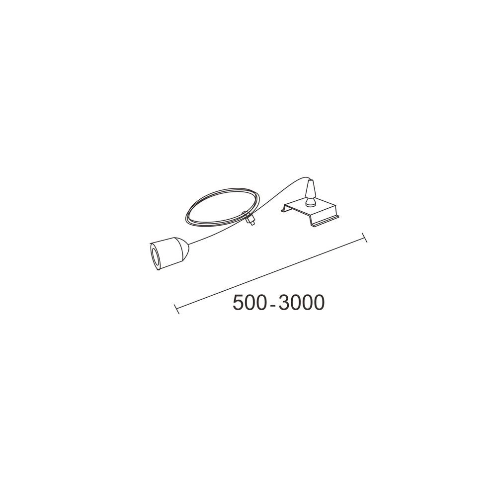 Ophanging Support Wing voor rail zwart Lyora 4255805300596