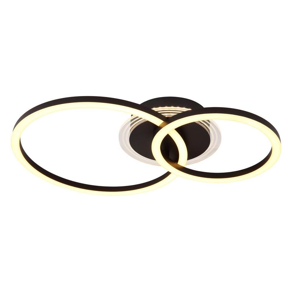 Zwarte plafondlamp Loretta design Globo 9007371481293