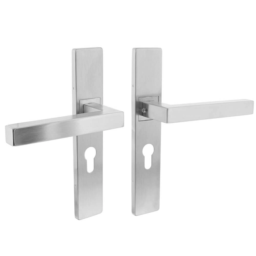 Deurklink Vierkant PC 55mm RVS