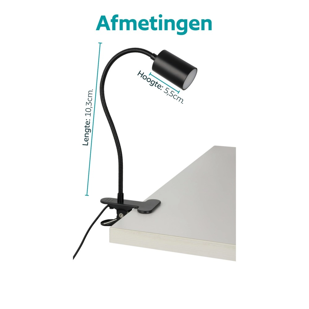 Klemlamp Lardaro zwart Eglo 9008606389261