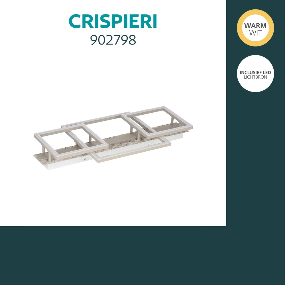 Moderne plafondlamp Crispieri grijs Eglo 9008606403905