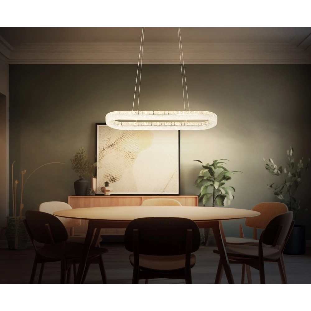 Hanglamp Laurel ovaal chroom Globo 9007371572779