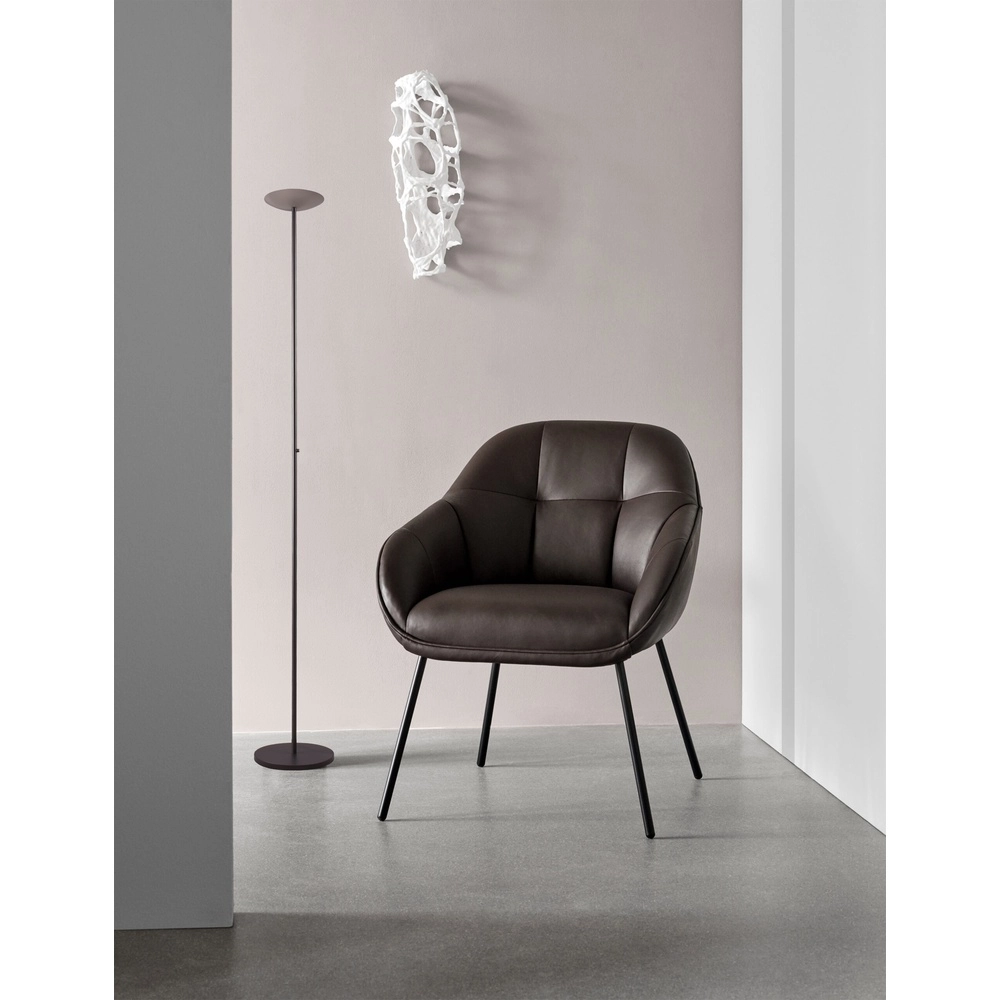 Design vloerlamp Scala zwart met nikkel Ø 20cm Masterlight 8718121334363