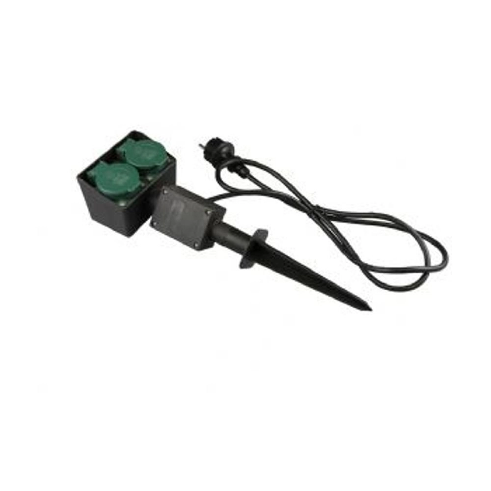 Stopcontact Garden Duo voor buiten op spie