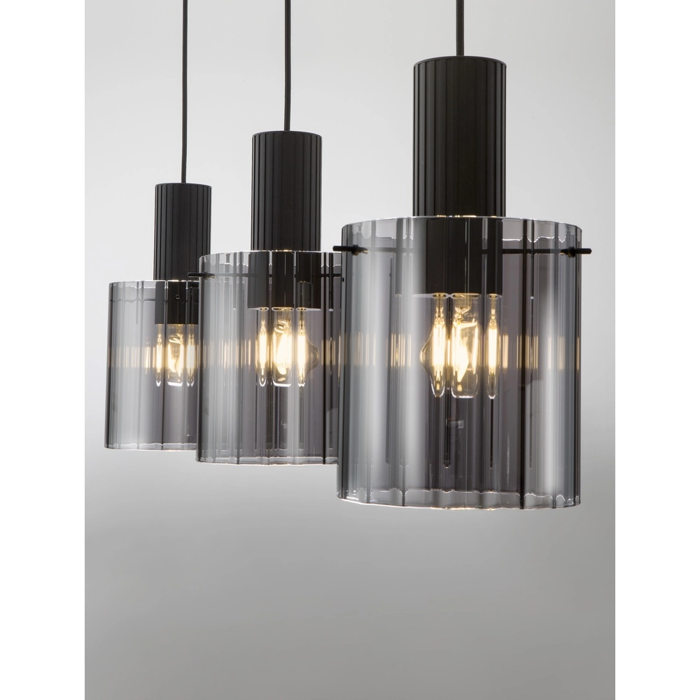Design hanglamp Mirbi 3-lichts zwart recht Lyora 5212017468444