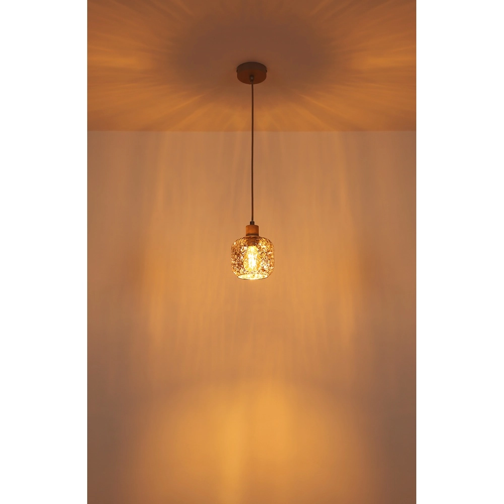 Hanglamp Antonio zand bruin Globo 9007371569724
