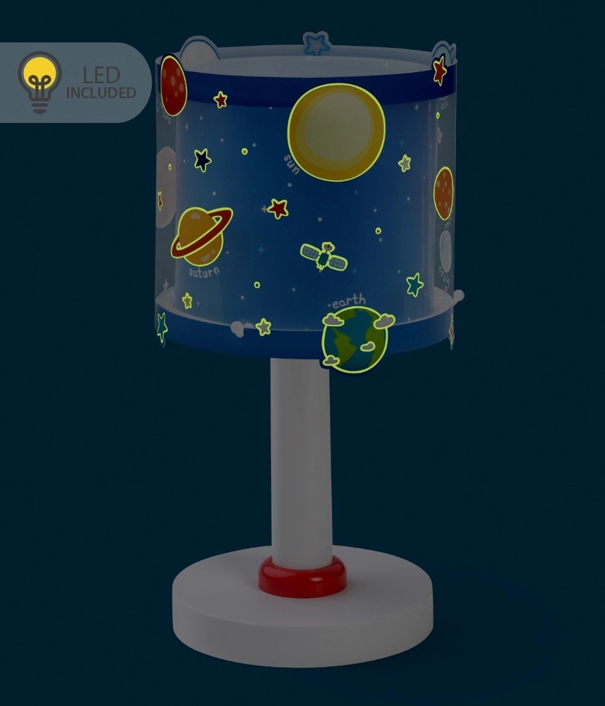 Tafellampje Planets blauw voor kinderkamer Dalber 8420406002231