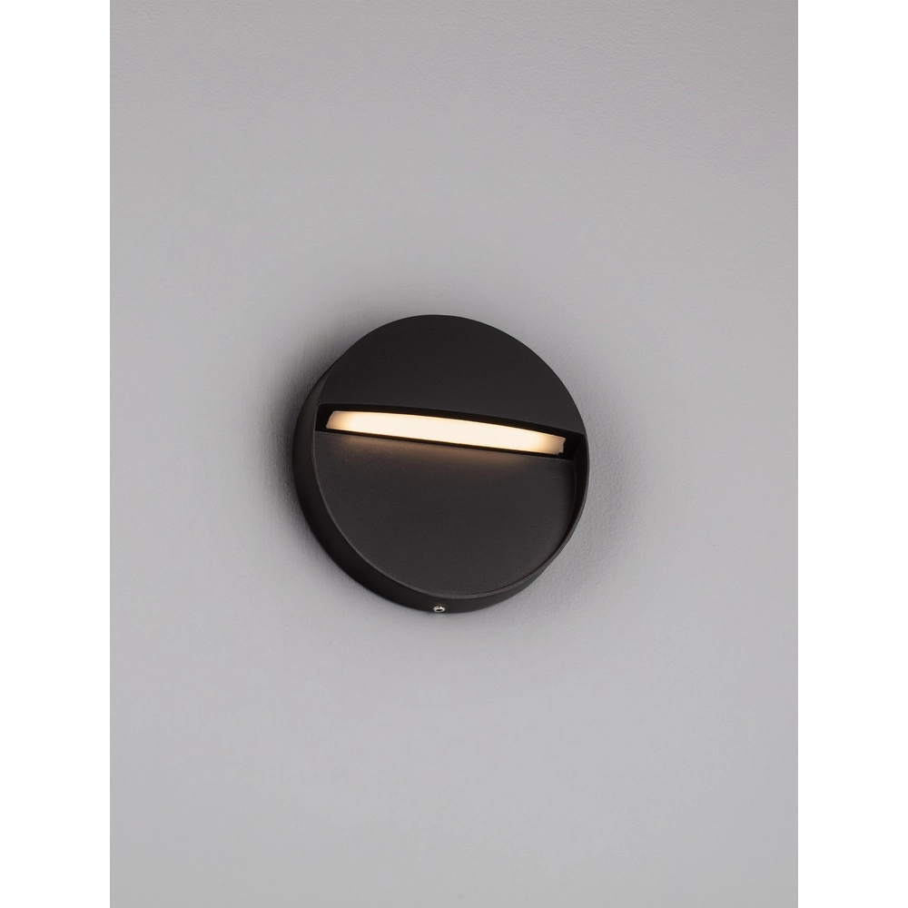 Ronde wandlamp Nectar design antraciet Lyora 5212017453846
