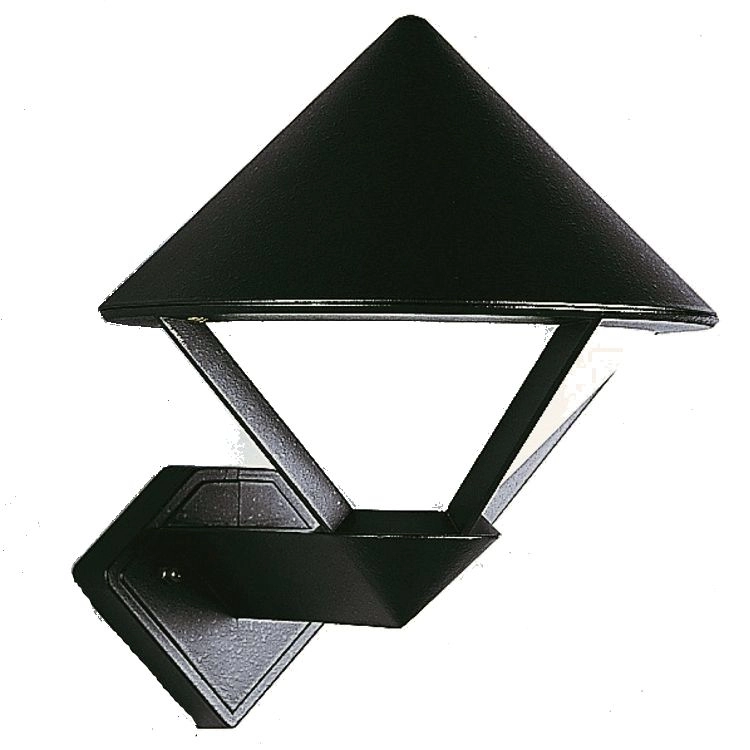Moderne buitenlamp Triangle 31cm - zwart