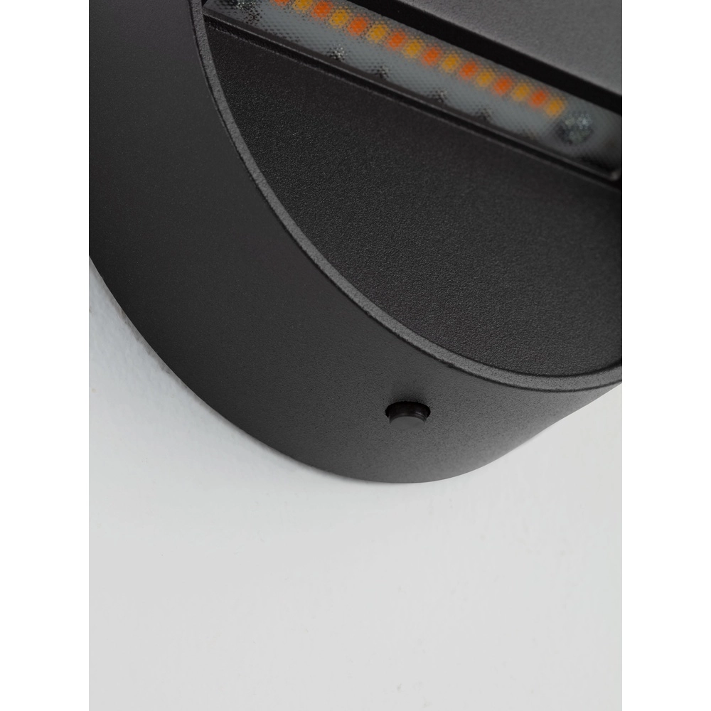Ronde wandlamp Sete zwart Lyora 5212017497925