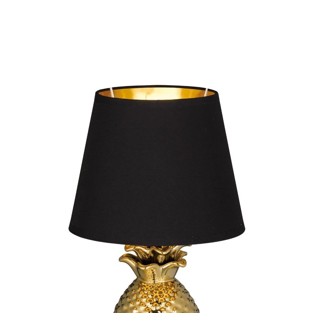 Tafellamp Pineapple 35cm goud met zwart Trio 4017807377590