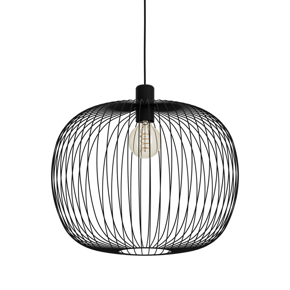 Draad hanglamp Lodods zwart Ø 45cm
