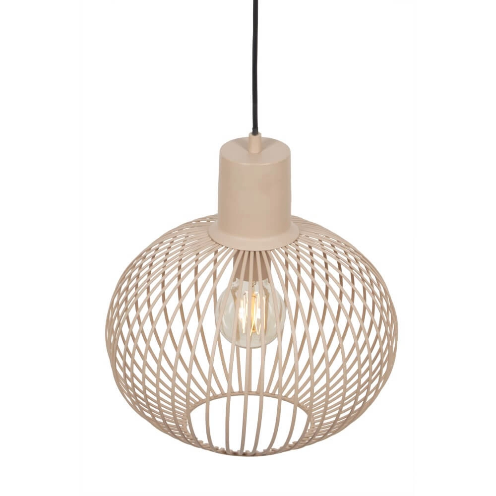 Draad hanglamp Gila Ø 33cm - zand Trio 4017807617542