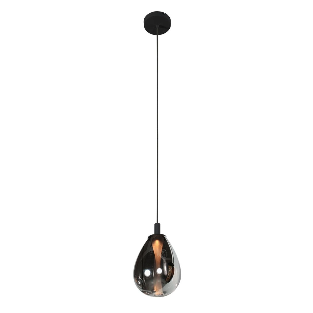 Hanglamp Glimsy 1-lichts zwart Ø 22cm Steinhauer 8712746177978