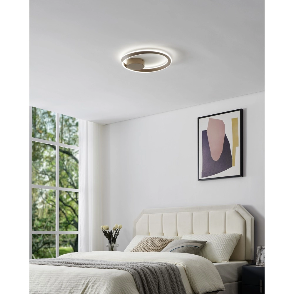 Design plafondlamp Camerota zand bruin Eglo 9008606391349