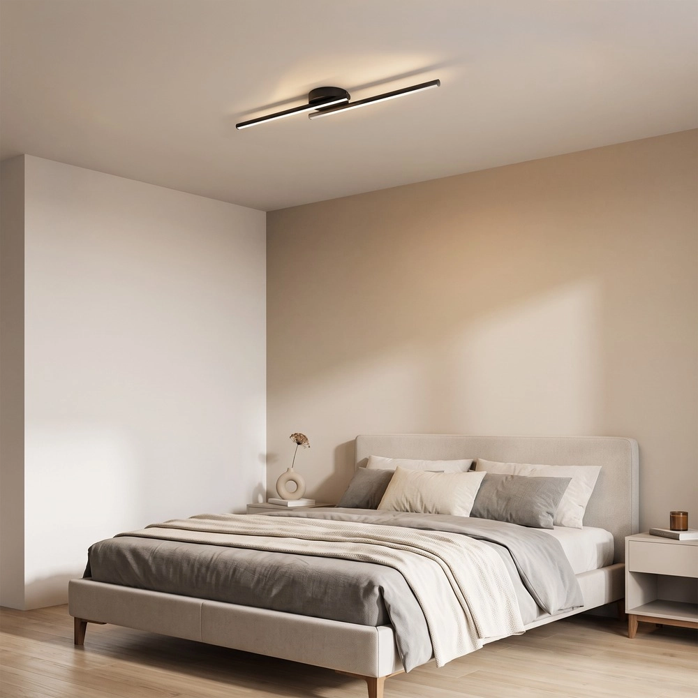 Smart plafondlamp Flatron-Z zwart Eglo 9008606390588