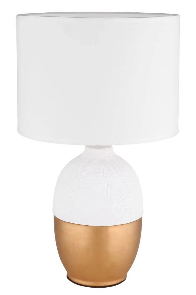 Gouden tafellamp Valentino met wit Globo 9007371432301