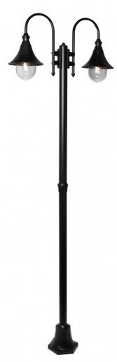 Klassieke staande lamp Calice 2-lichts zwart