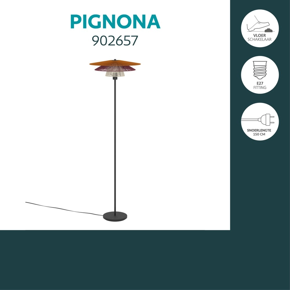 Draadlamp Pignona vloer gekleurd Eglo 9008606391189