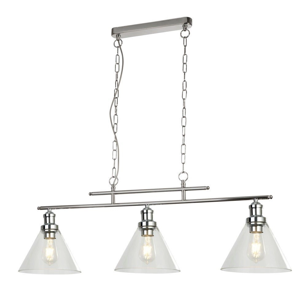 Hanglamp Pyramid 3-lichts grijs