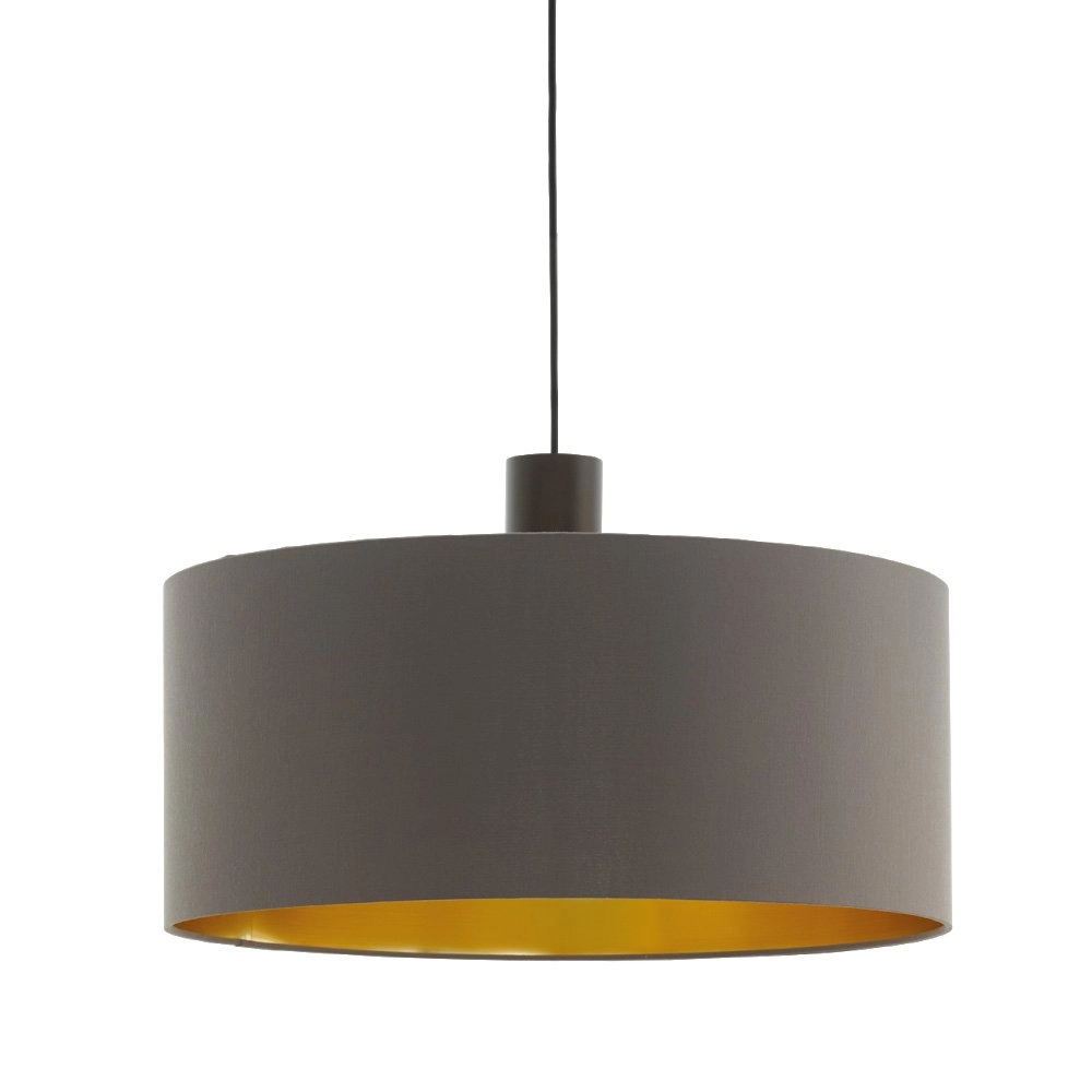 Hanglamp Concessa 1 53cm cappuccino met goud
