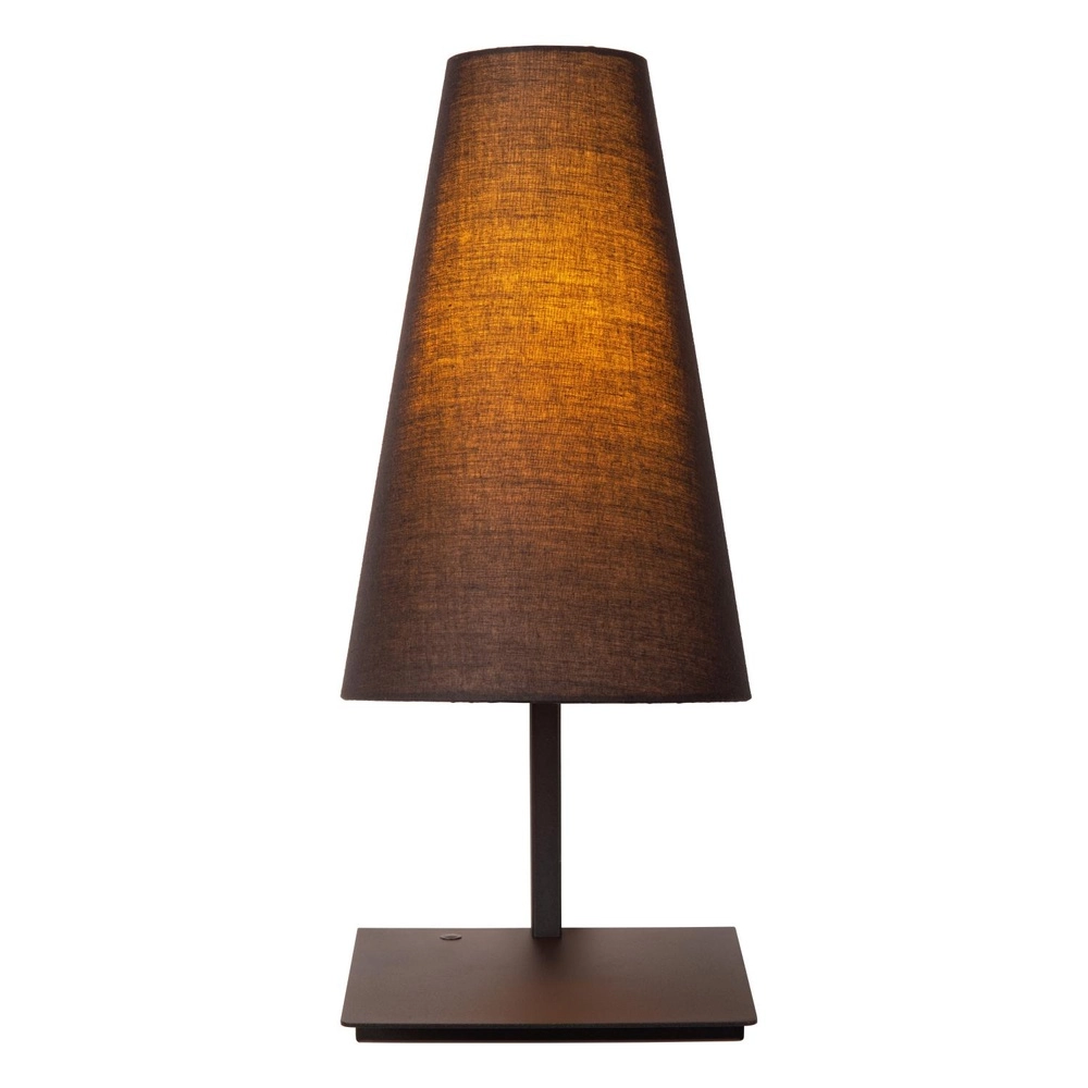 Design bedlampje Gregory zwart met USB oplaadpunt Lucide 5411212303370
