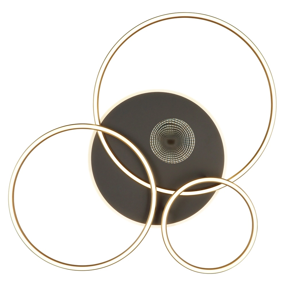 Moderne plafondlamp Invertina goud 90cm Globo 9007371572403