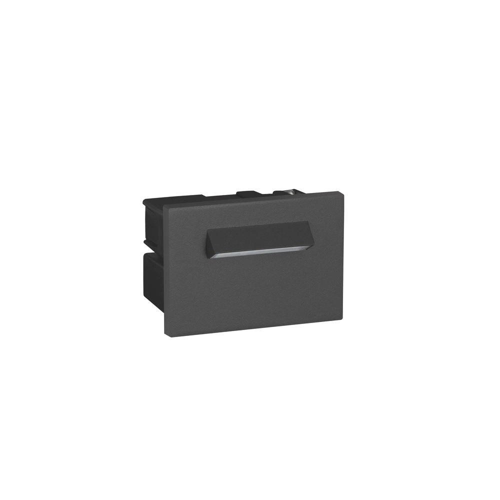 Inbouwlamp Recto voor wand donkergrijs Lyora 5212063504950