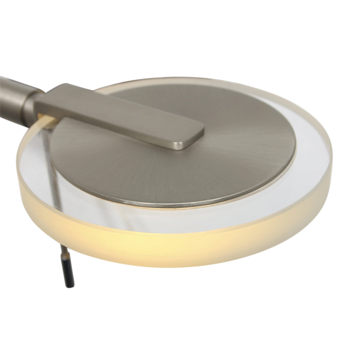 Led wand leeslamp Turound 10w - 2700K - 62cm RVS helder glas Steinhauer 8712746133370